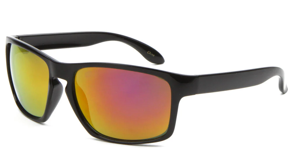 Stylish Keyhole Design Color Mirror Sunglasses - Classic Elegance with Modern Flair