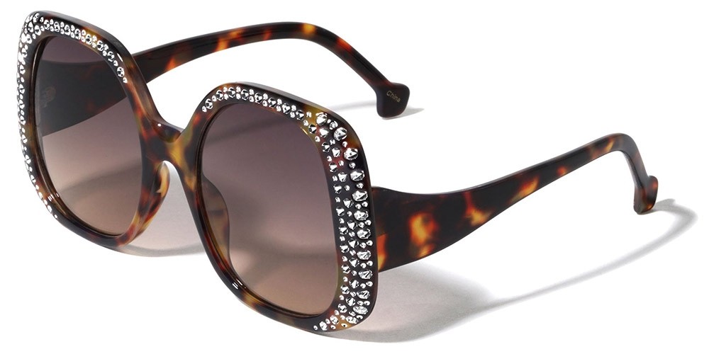 RHINESTONE BUTTERFLY WOMEN'S FASHION GLASSES