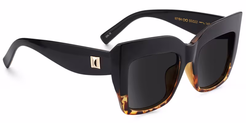 Chic Tortoise Cat Eye Sunglasses with Classic Full-Rim Design