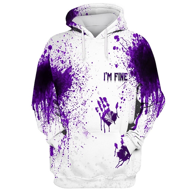 Halloween Themed 3D Graphic Pullover Hoodie - Classic Casual Streetwear for Fall and Holiday Seasons