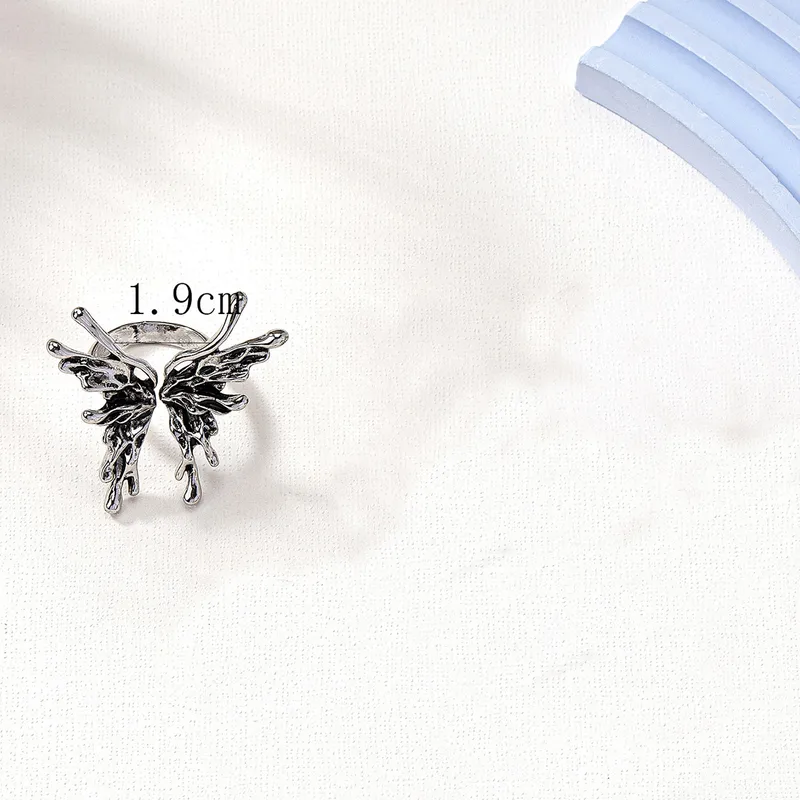 Gothic Butterfly Open Ring