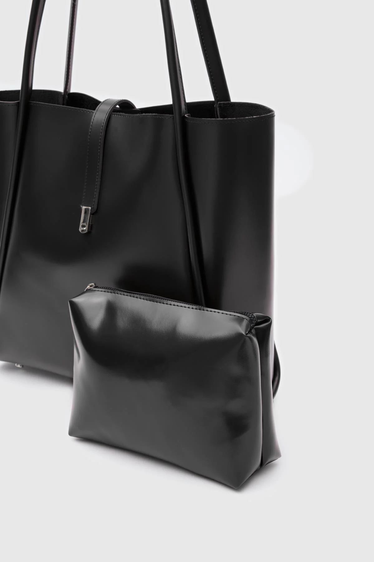 Elegant Black Tote Bag