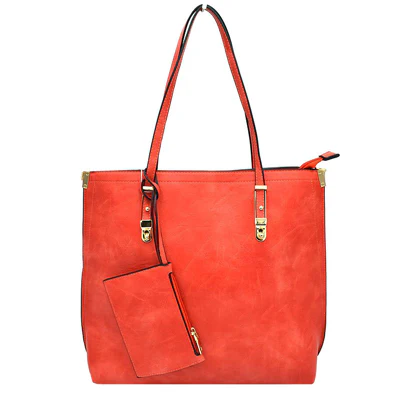 Elegant Faux Leather Tote Bag