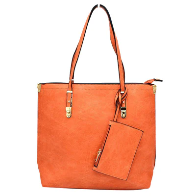 Elegant Faux Leather Tote Bag